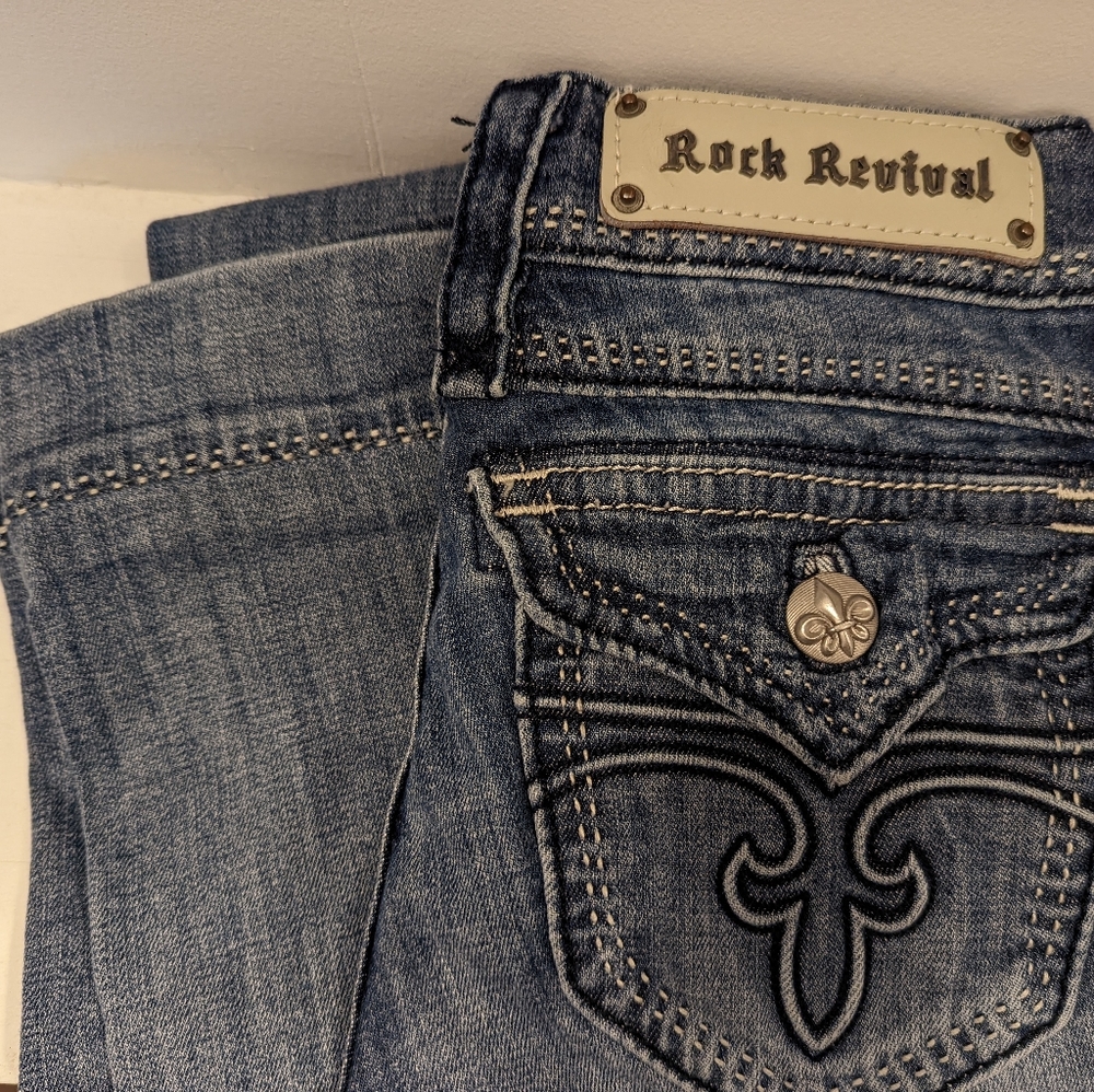 Rock Revival Elizabeth Wide Leg Size 26